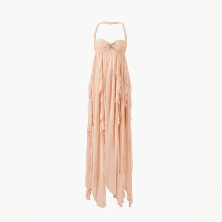 Aurelia | Robe Maxi Dos Nu Femme Volants – Robe Maxi Volant Dos Nu 2026
