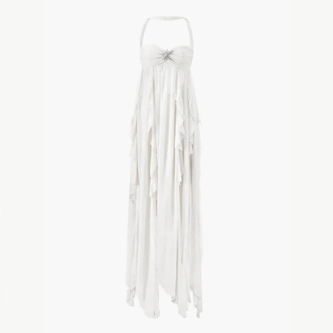 Aurelia | Robe Maxi Dos Nu Femme Volants – Robe Maxi Volant Dos Nu 2026