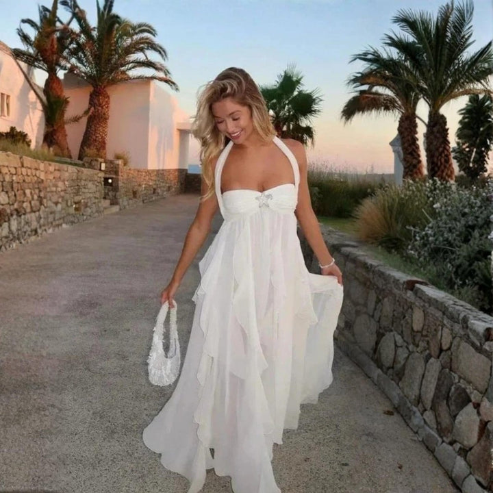 Aurelia | Robe Maxi Dos Nu Femme Volants – Robe Maxi Volant Dos Nu 2026