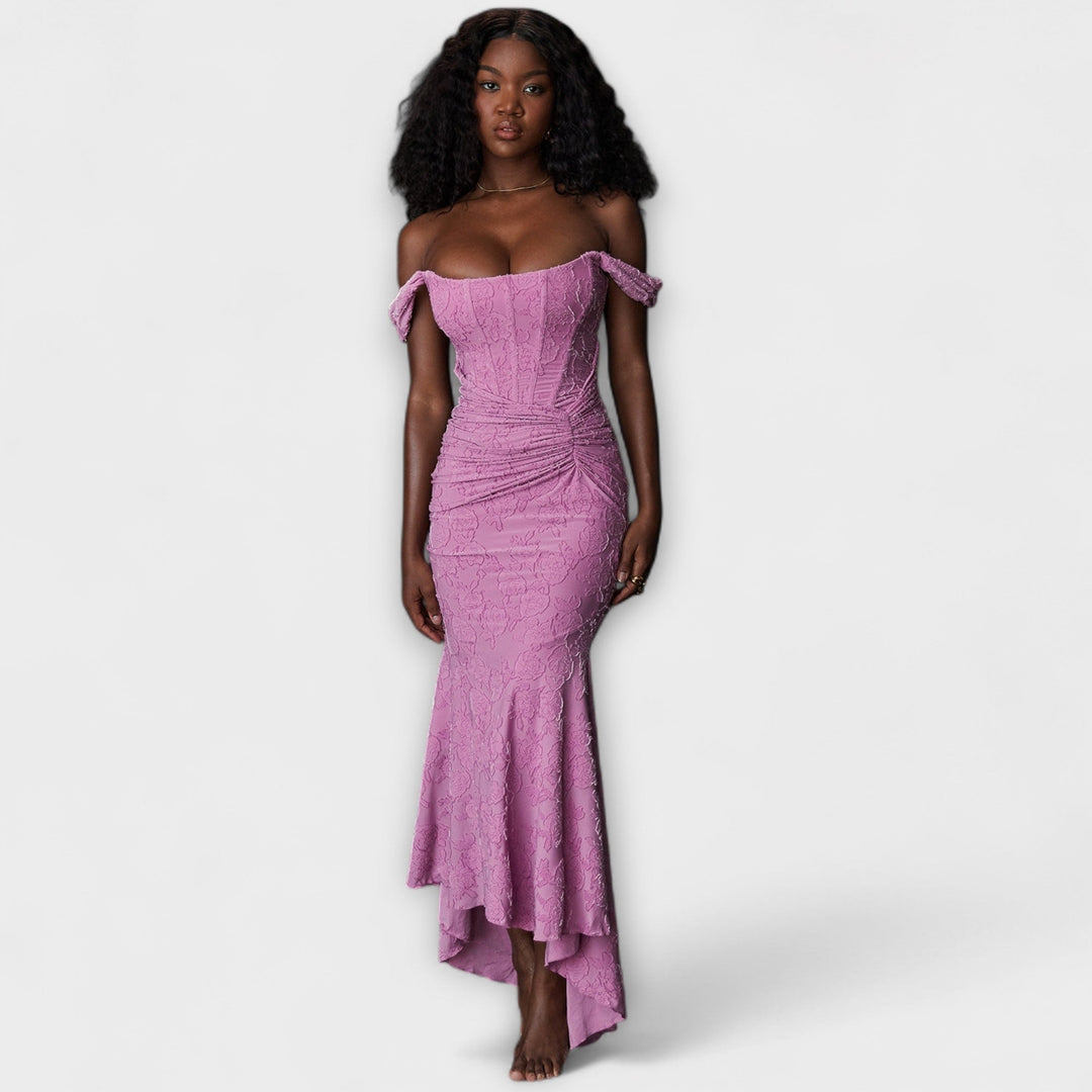 Renske - Robe maxi élégante avec corset artistique