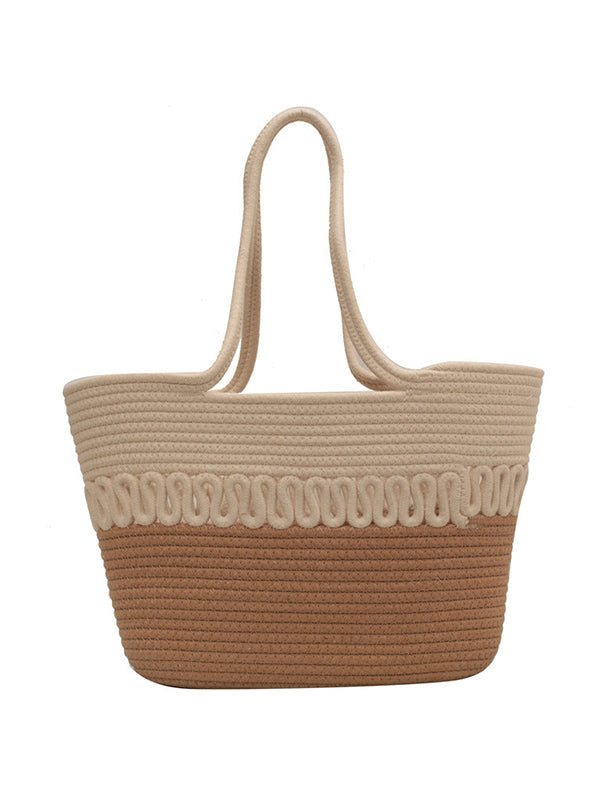 Sac à main ajouré couleur contrastée