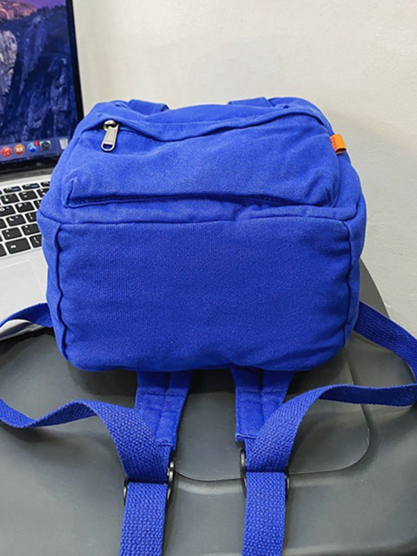 Sac à dos simple et décontracté en toile de 5 couleurs