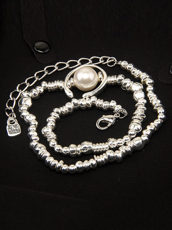Bracelet géométrique à chaîne