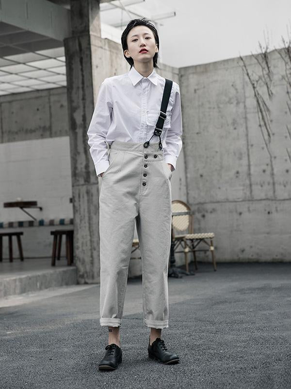 Combinaison vintage à une épaule et à boucles multiples