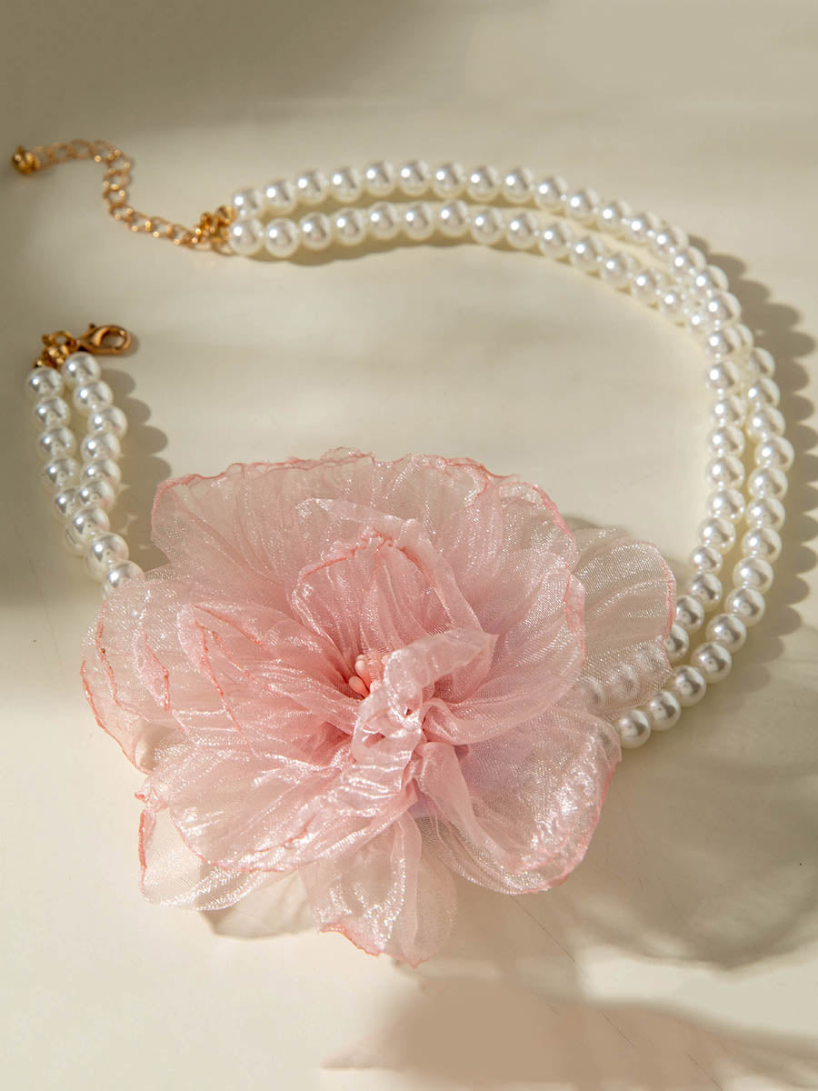 Collier en forme de fleur