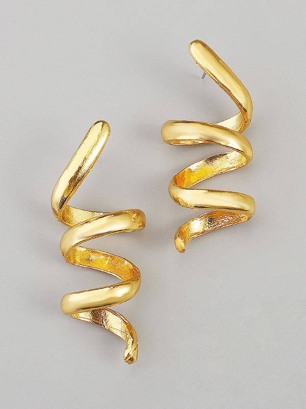 Boucles d'oreilles pendantes géométriques couleur unie