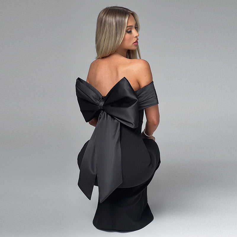 Bianca - Robe maxi élégante sans épaules