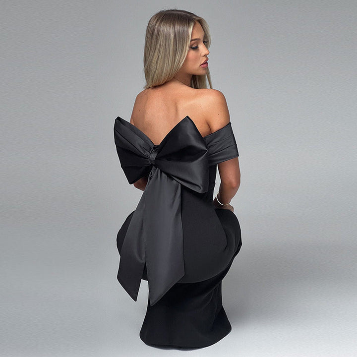 Bianca - Robe maxi élégante sans épaules