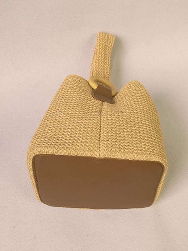 Sac à main décontracté à tissage simple