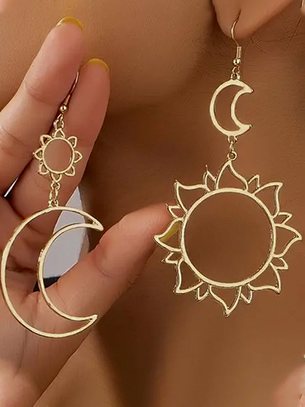 Soleil creux de couleur unie – Accessoires pour boucles d'oreilles à pompons