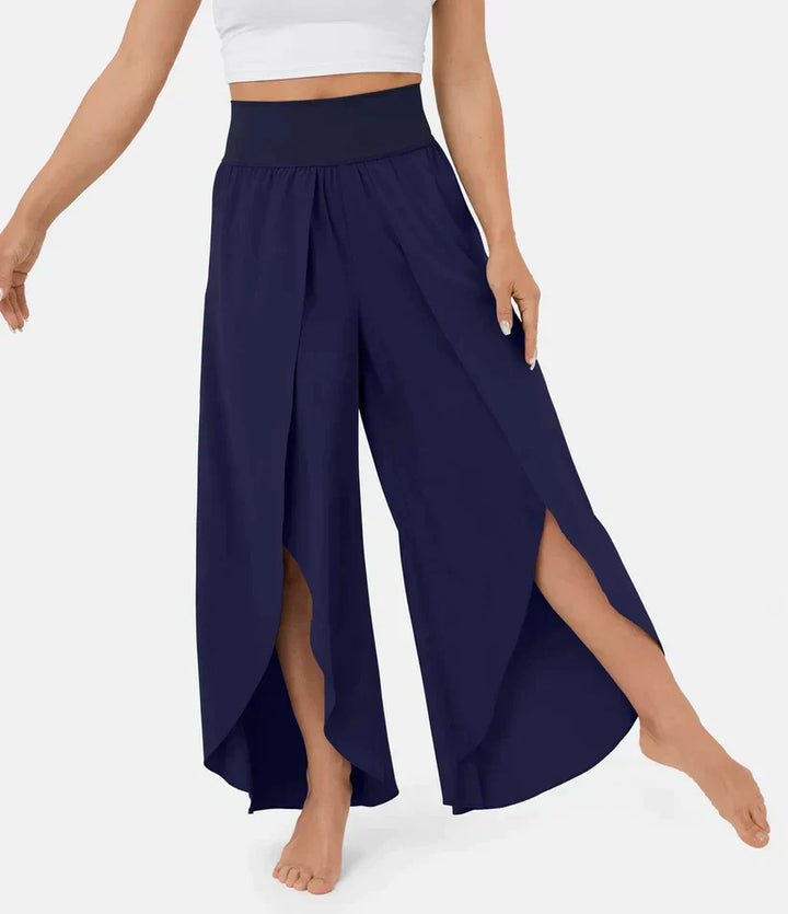 SummerBreeze - Pantalon Palazzo Taille Haute
