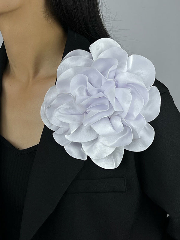 Broche à fleurs en 3D