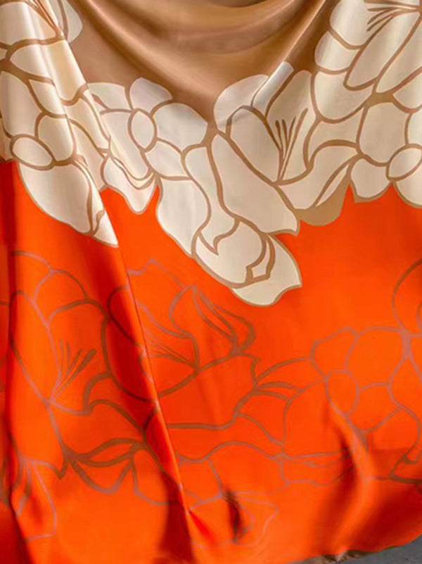 Écharpe bandeau à imprimé floral