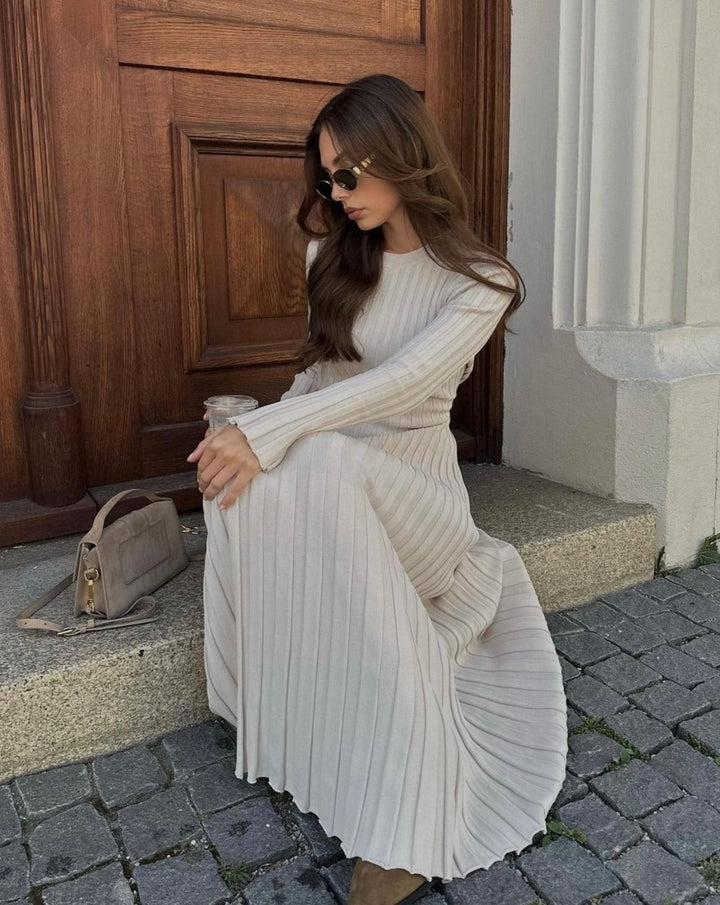 Eliana - Robe tricotée longue et élégante