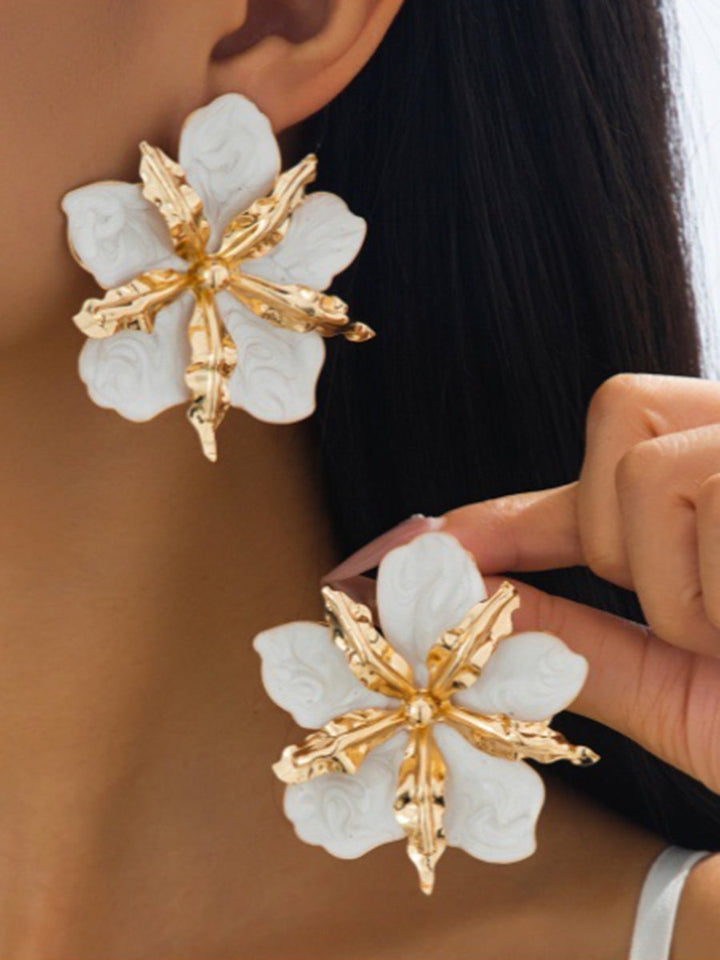 Boucles d'oreilles en forme de fleur