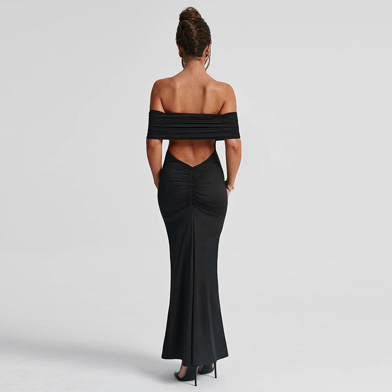 Charlene - Robe maxi rouge près du corps