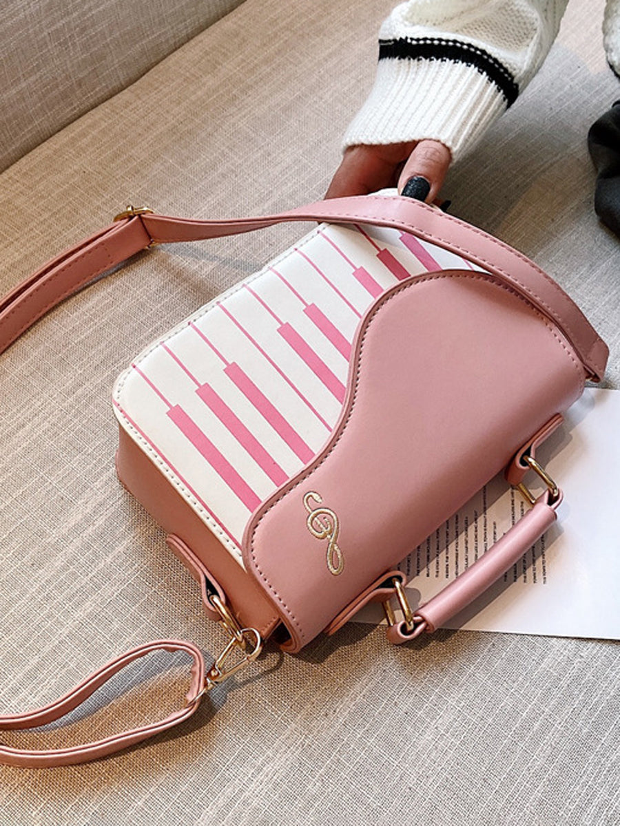 Sac à main géométrique couleur contrastée