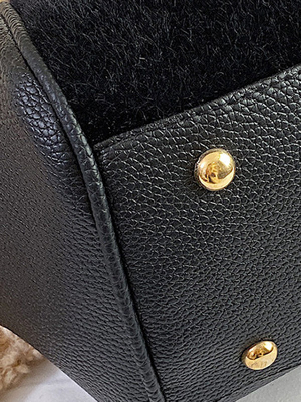 Sac à main géométrique à sequins, à empiècements
