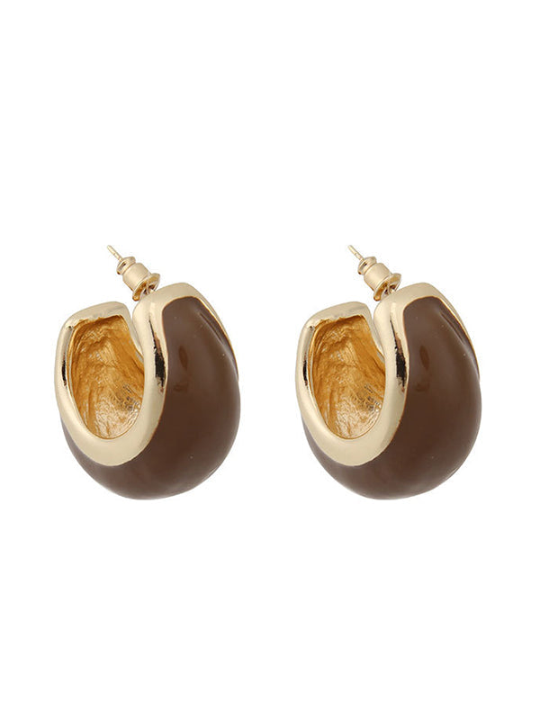 Boucles d'oreilles pendantes géométriques