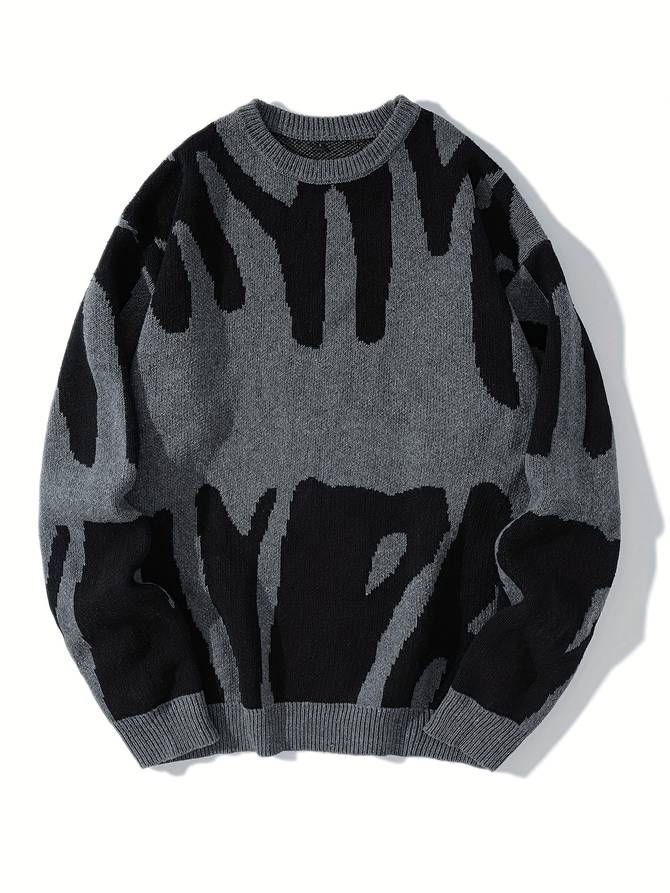 Pull en tricot à motifs pour femmes