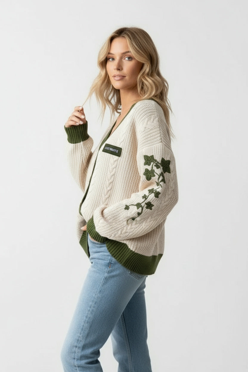 Viola | Pull en tricot pour femmes avec broderie
