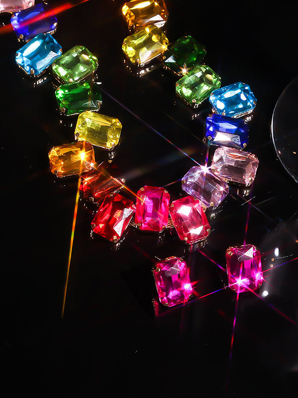 Collier à chaîne, couleur contrastée