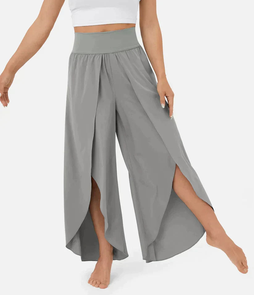 SummerBreeze - Pantalon Palazzo Taille Haute