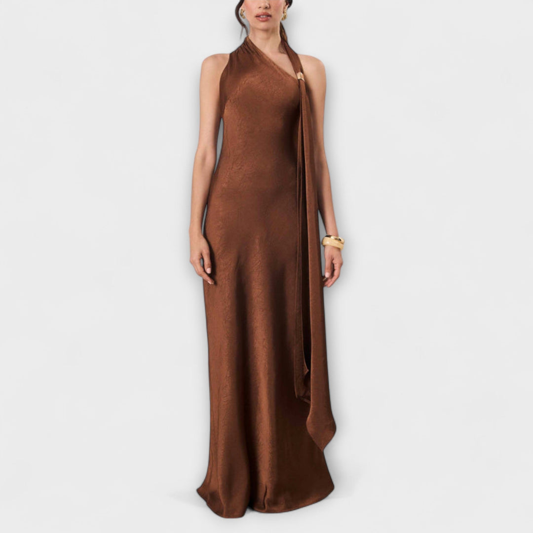 Azura - Robe Maxi en Satin Élégante