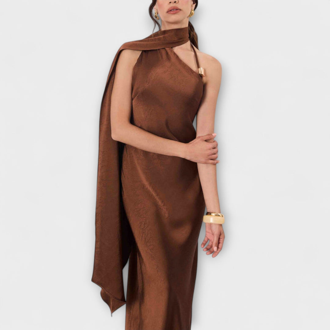 Azura - Robe Maxi en Satin Élégante
