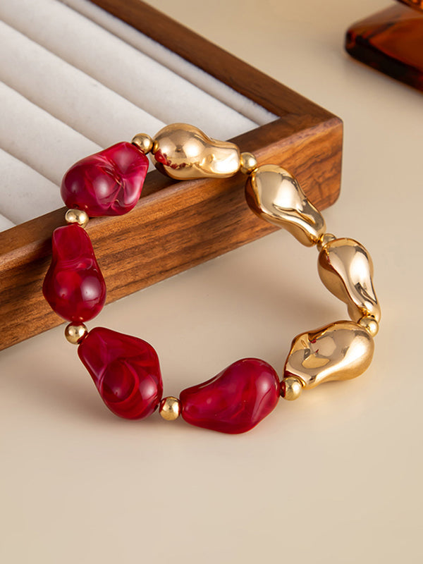 Parure bracelet et collier géométrique