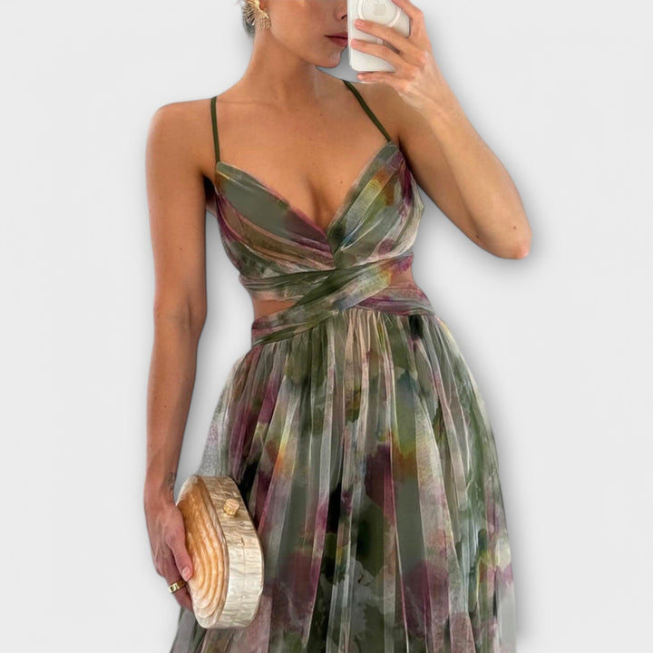 Vivien | Robe maxi en mesh élégante pour femmes