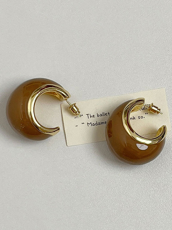 Boucles d'oreilles pendantes géométriques