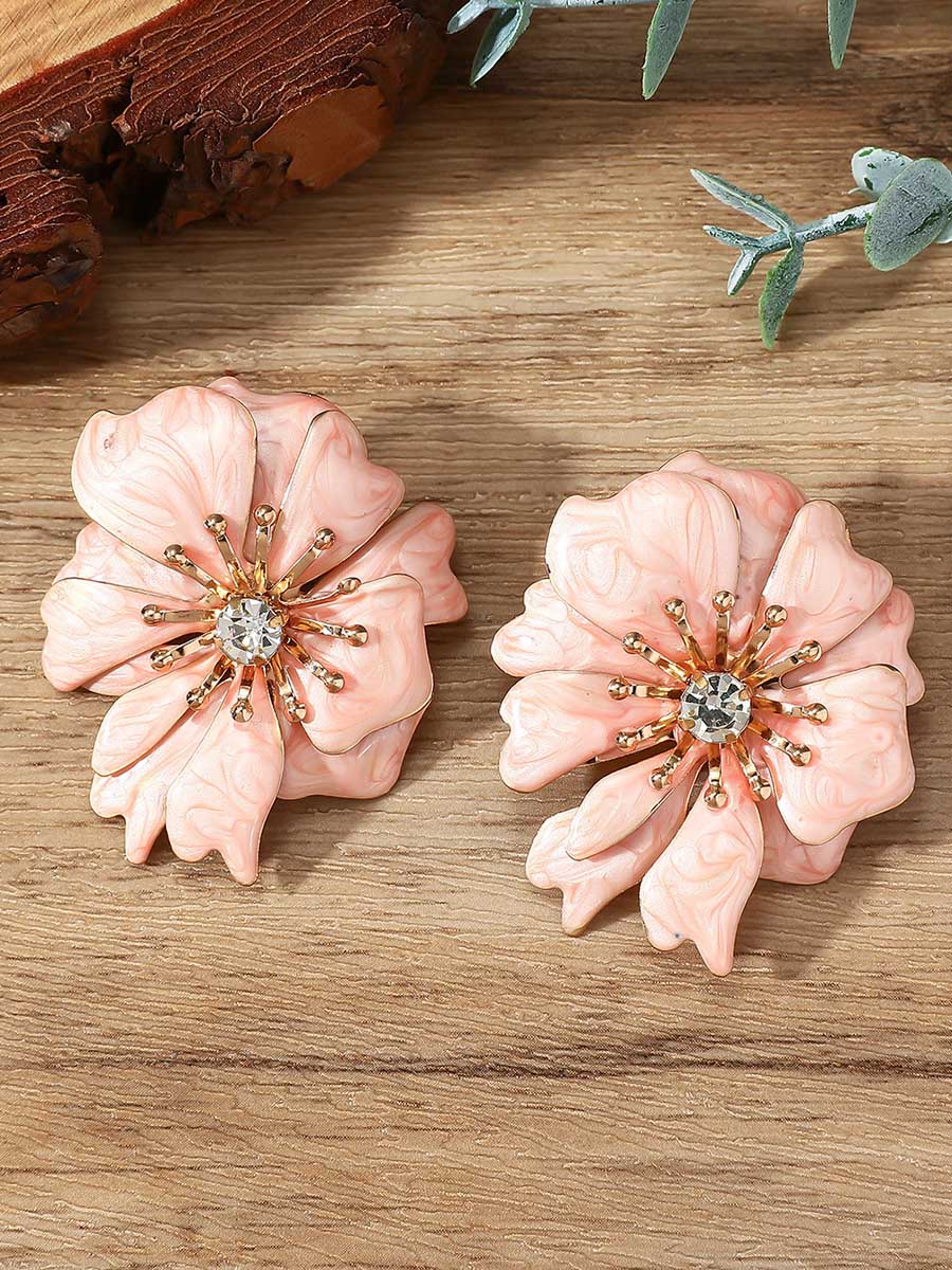 Boucles d'oreilles en forme de fleur