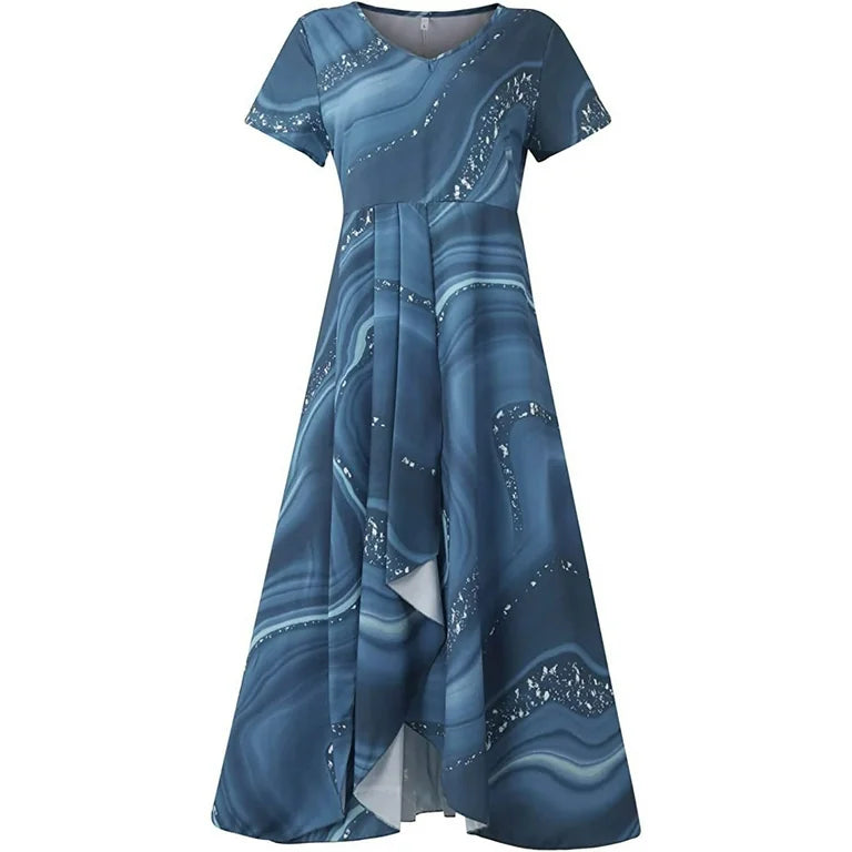 MAYLORA™ | Robe midi à décolleté en V avec design en spirale