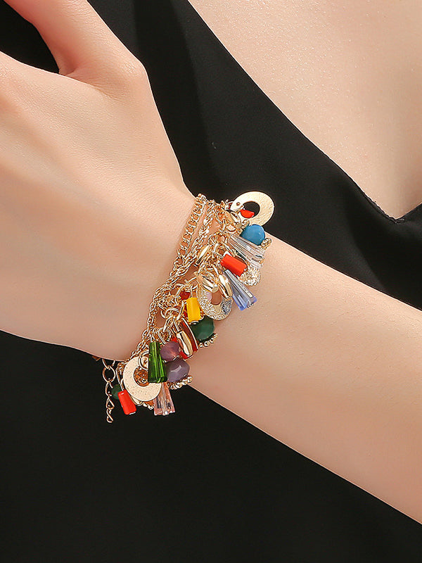 Bracelet superposé à chaîne