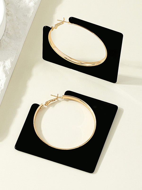 Boucles d'oreilles pendantes géométriques normcore