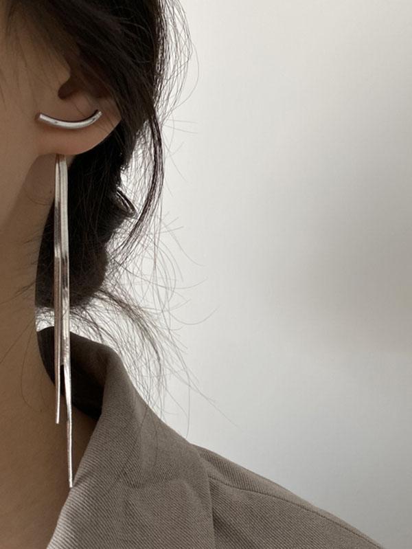 Accessoires de boucles d'oreilles de couleur unie brillante de style coréen