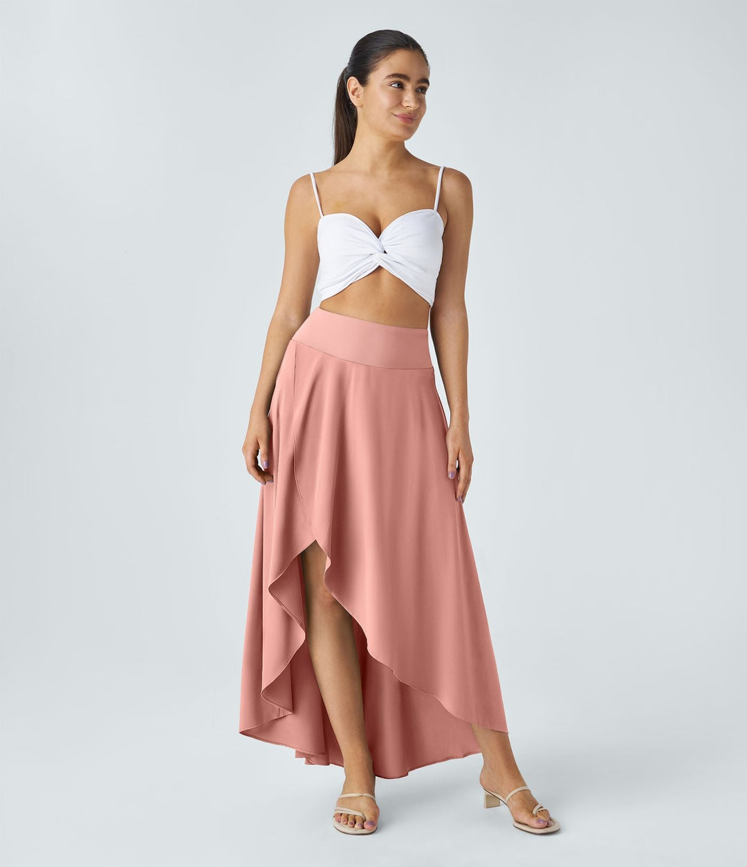 Jupe maxi Natalia avec fente - Élégance stylée et confort.