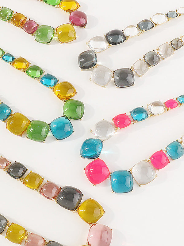 Collier géométrique délicat