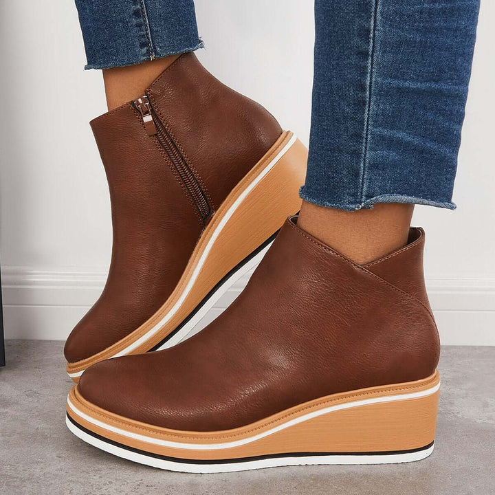 Nikkole - Bottes pour femmes élégantes avec fermeture éclair