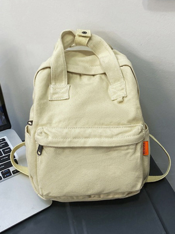 Sac à dos simple et décontracté en toile de 5 couleurs