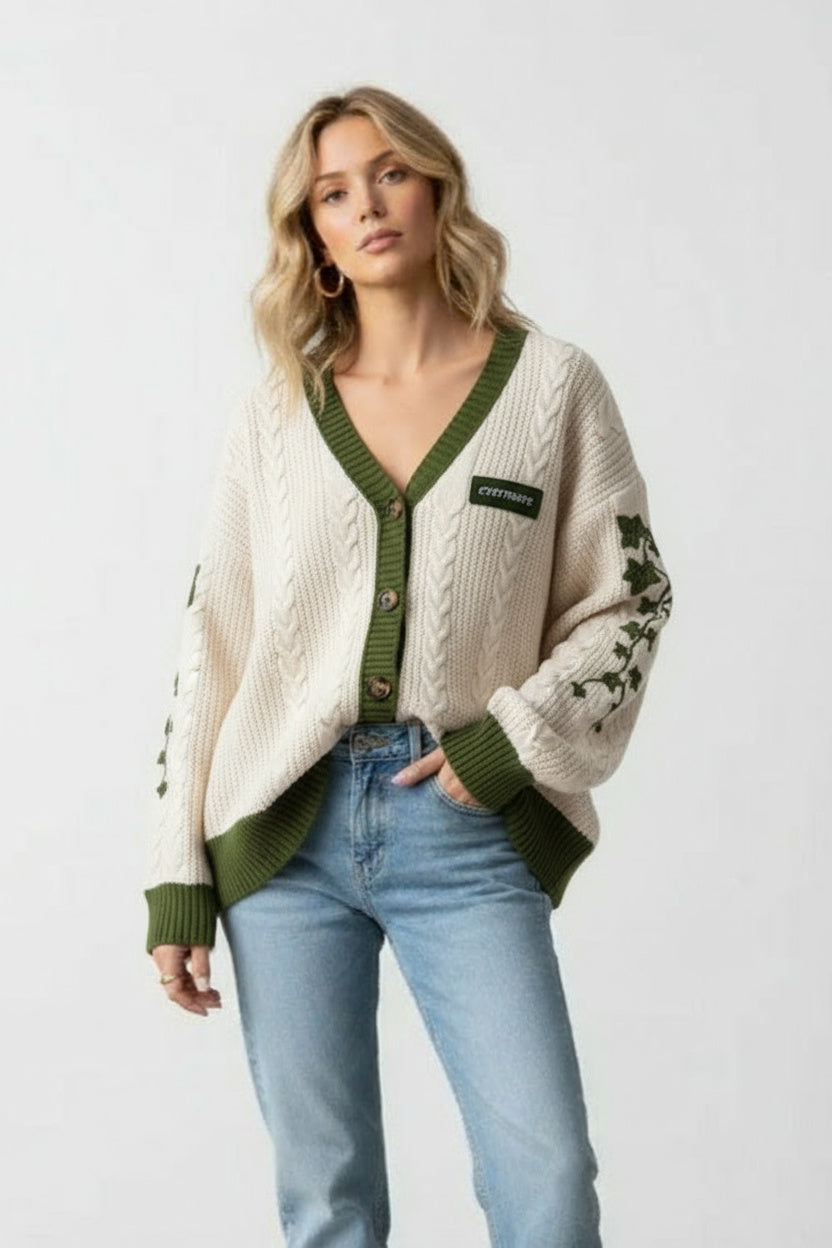 Viola | Pull en tricot pour femmes avec broderie