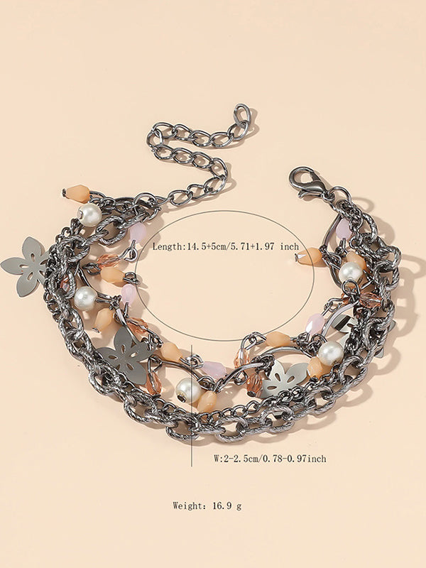 Bracelet superposé à chaîne