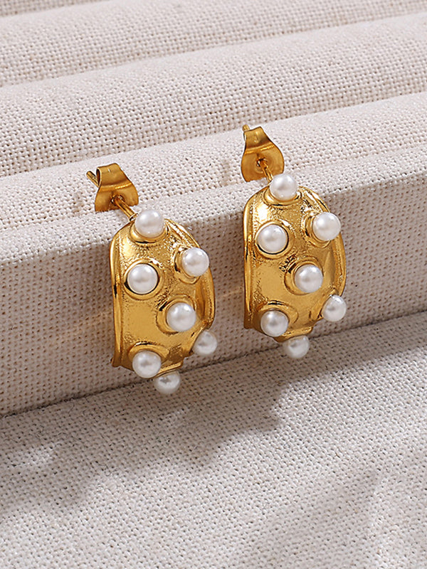 Boucles d'oreilles pendantes géométriques