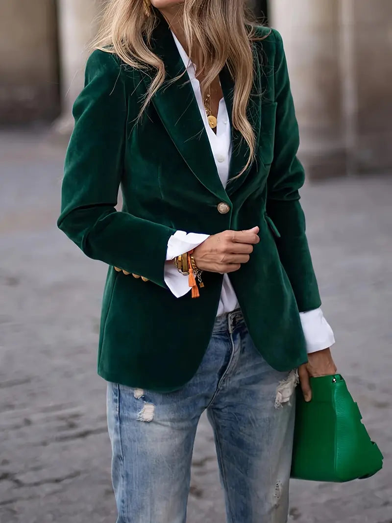 Bella | Blazer en velours doux et élégant pour femmes