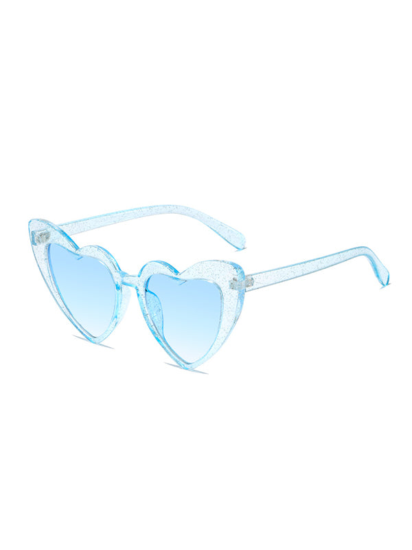 Lunettes de soleil en forme de cœur, anti-UV
