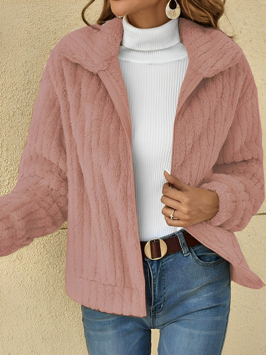Manteau en Teddy Douillet pour Femmes | Décontracté