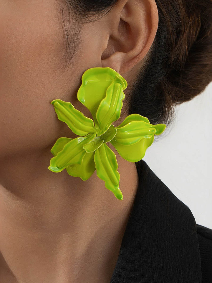 Boucles d'oreilles en forme de fleur