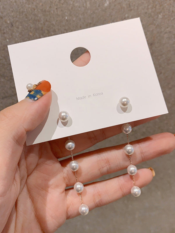 Accessoires de boucles d'oreilles à pampilles à empiècements à géométrie de mode