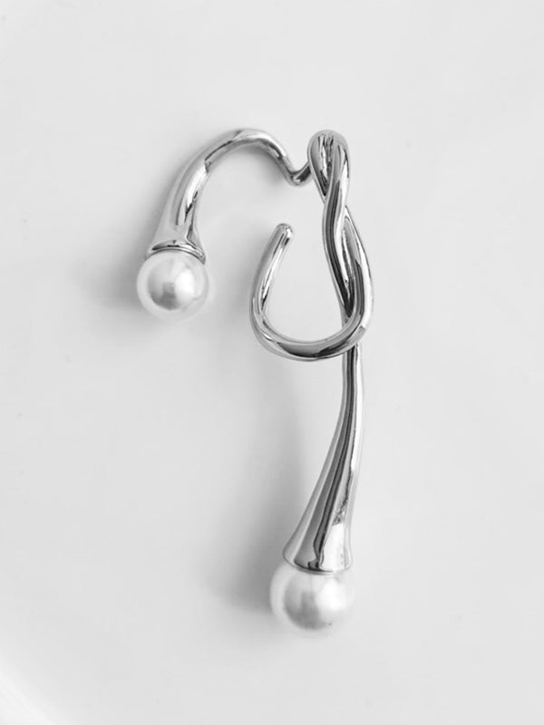 Clip d'oreille géométrique asymétrique Normcore